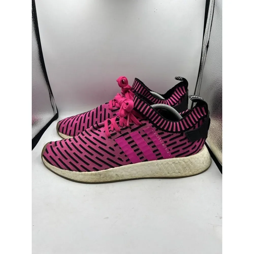 Adidas‎ Mens NMD R2 BY9697 Pink Running Shoes Sneakers Size 12